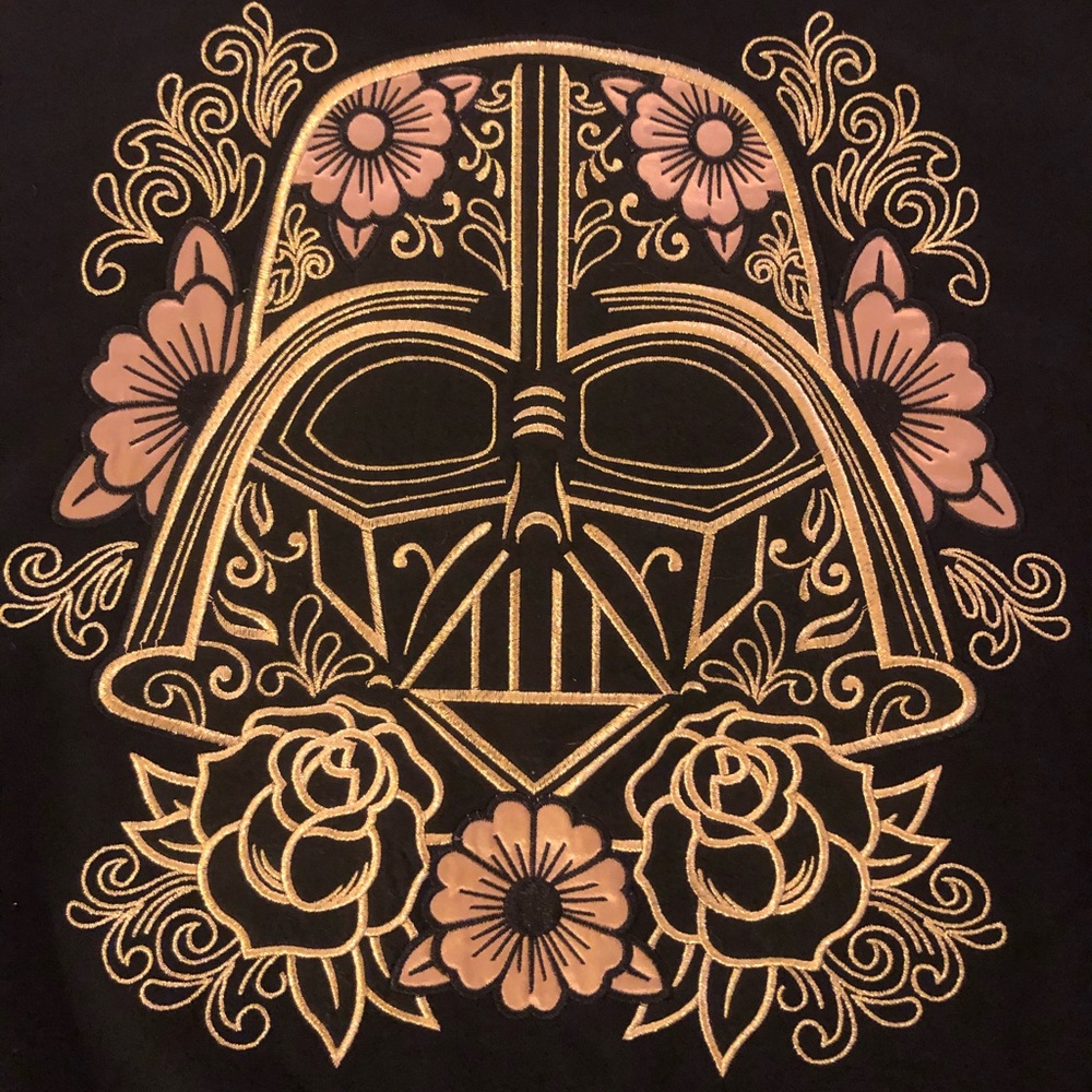 Disney Paris Darth Vader embroidered hoodie